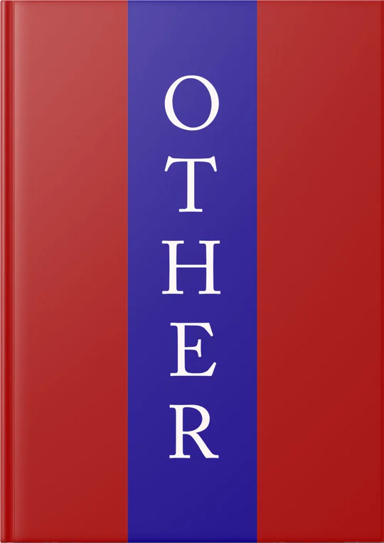 Book with red and blue cover displaying the word 'OTHER' in white.